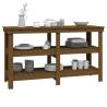 Work Bench Honey Brown - Solid Wood Pine 142.5x50x80 cm