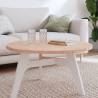 Table Top Ø80x2.5 cm Round Solid Wood Beech Colour light brown Size 80 x 2.5 cm Quantity in Package 1 