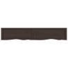 Wall Shelf Dark Brown 160x30 cm - Solid Oak Wood