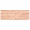 Wall Shelf Light Brown Solid Oak 140x50 cm - Rustic Style