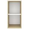 Wall-mounted TV Cabinet Sonoma Oak & White - Stylish Storage