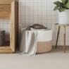 Storage Basket Brown and White Ø51x33 cm - Stylish & Durable