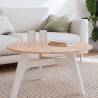 Table Top Ø80x1.5 cm Round Solid Wood Beech Colour light brown Size 80 x 1.5 cm Quantity in Package 1 