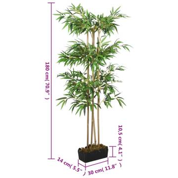 Artificial Bamboo Tree - 180 cm Green with 1216 Leaves