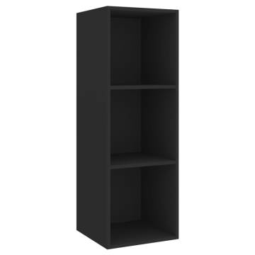 Wall-mounted TV Cabinet Black - Stylish & Functional