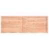 Light Brown Solid Wood Bathroom Countertop - 140x50cm