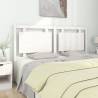 Bed Headboard White 165.5x4x100 cm Solid Pine Wood Colour white Size 165.5 x 100 cm Quantity in Package 1 