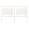 Stylish White Bed Headboard - Solid Pine Wood 165.5x4x100 cm