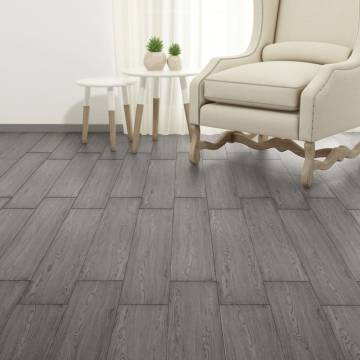 Self-Adhesive PVC Flooring Planks - Dark Grey - 2.51 m²