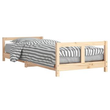 Kids Bed Frame 80x200 cm Solid Wood Pine | Hipomarket UK