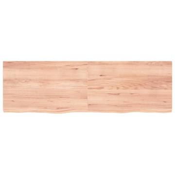 Light Brown Wall Shelf - Solid Oak Wood | HipoMarket