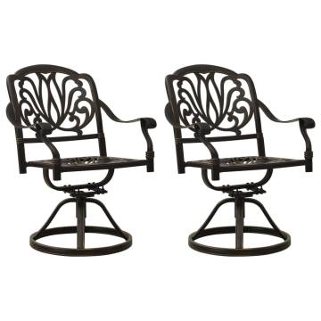 3 Piece Bistro Set - Cast Aluminium in Elegant Bronze