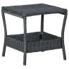 Garden Table Dark Grey 45x45x46.5 cm Poly Rattan Colour dark grey Quantity in Package 1 