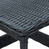 Stylish Dark Grey Garden Table - 45x45x46.5 cm Poly Rattan