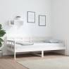 Day Bed White Solid Wood Pine 90x190 cm Colour white Size 90 x 190 cm 