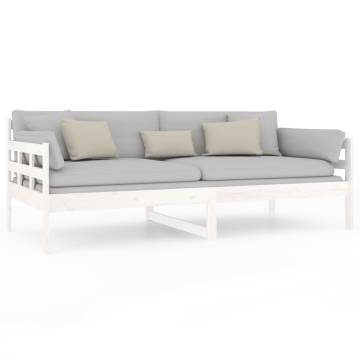 Day Bed White Solid Wood Pine 90x190 cm - Stylish & Functional