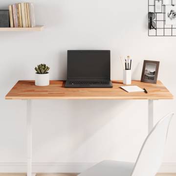 Rectangular Solid Wood Beech Table Top 100x50cm - HipoMarket