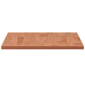 Rectangular Solid Wood Beech Table Top 100x50cm - HipoMarket