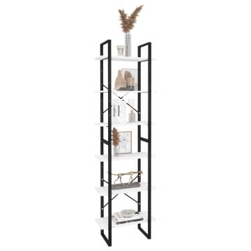 Storage Shelf White 60x30x210 cm | Durable Engineered Wood