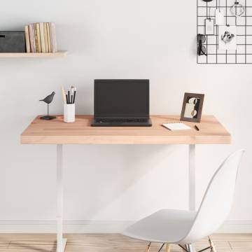 Solid Wood Beech Desk Top 100x60 cm | Hipomarket UK