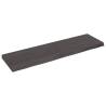 Wall Shelf Dark Brown | Solid Oak Wood 140x40 cm | HipoMarket