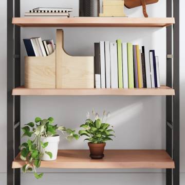 Light Brown Wall Shelf - Solid Oak Wood | Hipomarket UK