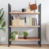 Light Brown Wall Shelf - Solid Oak Wood | Hipomarket UK