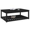 Garden Table Black 121x82.5x45 cm Solid Wood Pine - Buy Now!