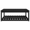 Garden Table Black 121x82.5x45 cm Solid Wood Pine - Buy Now!