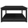 Garden Table Black 121x82.5x45 cm Solid Wood Pine - Buy Now!