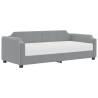 Light Grey Daybed with Mattress - Versatile Sofa & Bed