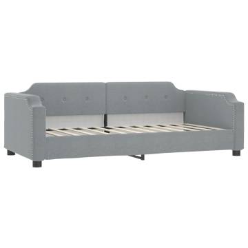 Light Grey Daybed with Mattress - Versatile Sofa & Bed