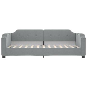 Light Grey Daybed with Mattress - Versatile Sofa & Bed