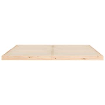 Solid Pine Bed Frame 200x200 cm - Modern & Sturdy Design