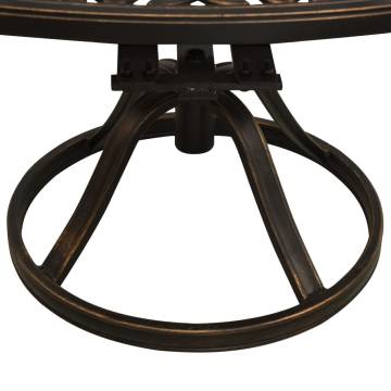 3 Piece Bistro Set - Cast Aluminium in Elegant Bronze