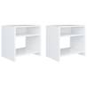 Elegant Bedside Cabinets - 2 pcs White | Hipomarket UK