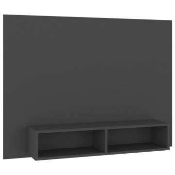 Stylish Grey Wall TV Cabinet - 120x23.5x90 cm | HiPoMarket