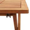 Folding Garden Coffee Table - Solid Acacia Wood 40x40 cm