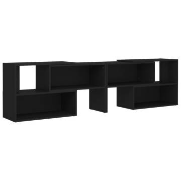 Stylish Black TV Cabinet - Engineered Wood - 149x30x52 cm