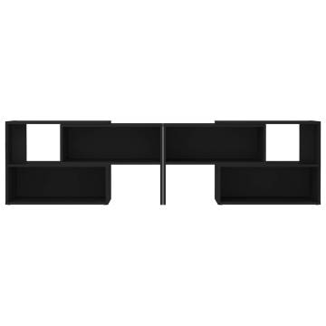 Stylish Black TV Cabinet - Engineered Wood - 149x30x52 cm