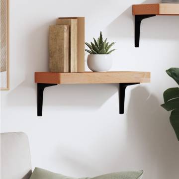 Wall Shelf 40x20x4 cm Solid Wood Beech - Hipo Market