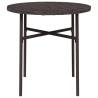 Brown Tea Table 45 cm | Durable Outdoor Poly Rattan