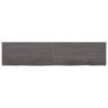 Wall Shelf Dark Brown Solid Oak | Rustic Storage Solution