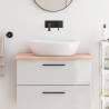 Untreated Solid Wood Bathroom Countertop 80x60 cm | HipoMarket