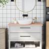 Bathroom Countertop 100x60 cm - Solid Beech Wood | HipoMarket