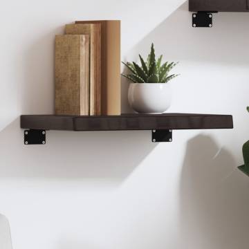 Wall Shelf Dark Brown Solid Oak 40x20x4 cm | HipoMarket