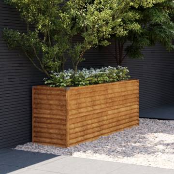 Corten Steel Garden Raised Bed 196x50x69 cm - Durable & Stylish