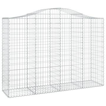 Arched Gabion Basket 200x50x140/160 cm - Premium Garden Barrier