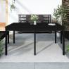 Garden Table Black 159.5x82.5x76 cm Solid Wood Pine Colour black pine Size 159.5 x 82.5 x 76 cm Quantity in Package 1 