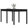 Garden Table Black 159.5x82.5x76 cm Solid Pine - HipoMarket